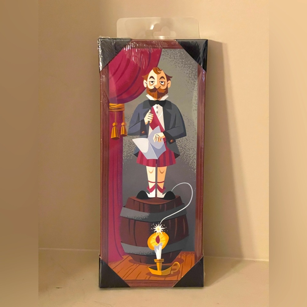 Disney Haunted Mansion Stretching Room Portrait Hanging 12 x 5 Wall Sign NWT